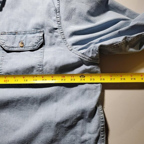 Wrangler Denim Mens Stretch Button Front Shirt Sz XL - Picture 9 of 16